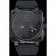 Bell and Ross BR 03-94 Black Dial White Numerals Silver Case Brown Leather Strap