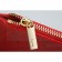 Salvatore Ferragamo Embossed Red Leather Wristlet 18927373