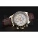 Rolex Cosmograph Daytona Gold Case White Dial Brown Leather Bracelet   622633