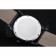 Cartier Rotonde White Dial Black Case Black Leather Bracelet 1454220