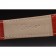 Cartier Tank Anglaise 30mm White Dial Gold Case Red Leather Bracelet