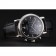 Omega Seamaster Vintage Chronograph Black Dial Diamond Hour Marks Stainless Steel Case Black Leather Strap