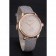 Patek Philippe Calatrava Gray Dial Diamond Markings Rose Gold Case Gray Leather Strap