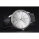 Swiss Vacheron Constantin Patrimony White Dial Silver Diamonds Case Black Leather Bracelet 1454162