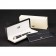 MontBlanc Silver Trimmed Black Enamel Ballpoint Pen With MB Engraved Black And Silver Cap 98053