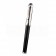 MontBlanc Black Ballpoint Pen With MB Engraved And Crystal Studded Curved Silver Cap
