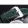 Panerai Luminor Marina Polished Stainless Steel Bezel Green Leather Bracelet  622310