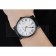 Cartier Rotonde White Dial Black Case Black Leather Bracelet 1454220