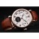Vacheron Constantin Tourbillion White Dial Rose Gold Case Brown Leather Bracelet