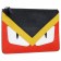 Fendi Bag Bugs Red Yellow And Black Leather Flat Pouch 18927340