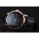 Piaget Altiplano Date Black Dial Rose Gold Case Black Leather Strap