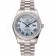 Swiss Rolex Day-Date Ice Blue Dial Diamond Case Stainless Steel Bracelet 1453962