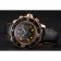 Swiss Blancpain Fifty Fathoms Flyback Chronograp Carbon Fiber Dial Rose Gold Case Black Leather Strap