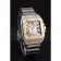 Swiss Cartier Santos De Cartier Galbee Yellow Gold and Steel Case Steel Bracelet   622643