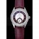 Omega DeVille Prestige Dark Red Dial Silver Diamond Case Dark Red Leather Bracelet  1454121