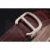 Cartier Rotonde Blue Crown Brown Leather Bracelet 621974