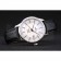 Omega Swiss DeVille Stainless Steel Bezel Black Leather Strap 7618