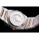 Omega Swiss Constellation Jewelry Rose Gold Case Radial Emblem Brown Dial  98116