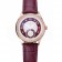 Omega DeVille Prestige Dark Red Dial Gold Diamond Case Dark Red Leather Bracelet  1454125