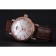 IWC Portofino Moon Phase Silver Dial Rose Gold Case Diamonds Bezel Brown Leather Strap