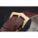 Patek Philippe Calatrava White Dial Blue Roman Numerals Gold Case Brown Leather Bracelet 1454057