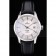 Omega Swiss DeVille Stainless Steel Bezel Black Leather Strap 7618