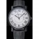 Cartier Rotonde White Dial Black Case Black Leather Bracelet 1454220