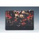 Givenchy Red And Black Carpet Print Leather Pouch  18927352