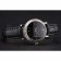 Patek Philippe Calatrava Black Dial Double Ribbed Bezel Stainless Steel Case Black Leather Strap