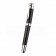 MontBlanc Silver Trimmed Black Enamel Ballpoint Pen With MB Engraved Black And Silver Cap 98053