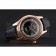 Omega DeVille Black Crocodile Leather Bracelet Black Dial Watch